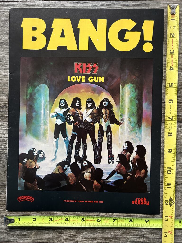 KISS Ad Advert Love Gun BANG Glossy 1977