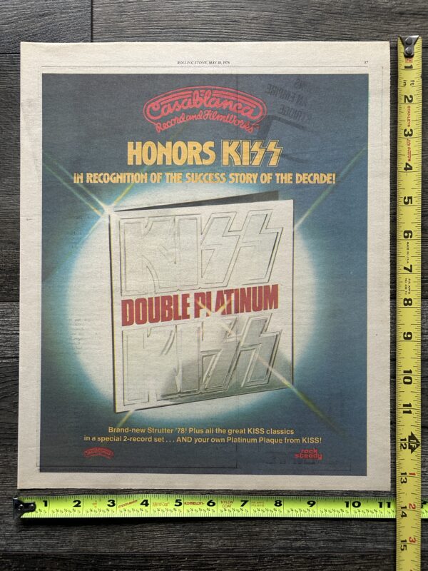 KISS Album Ad Advert Double Platinum