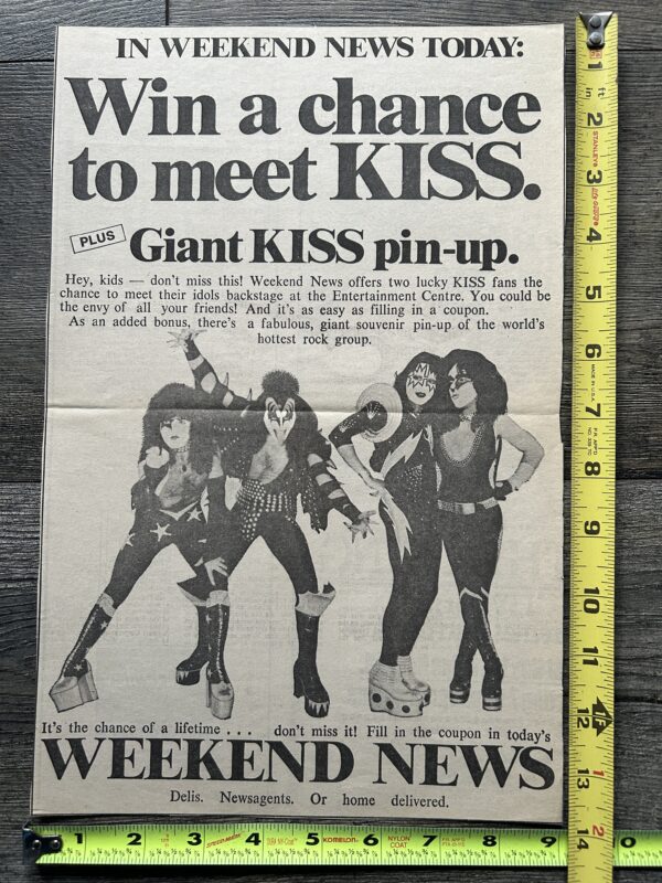 Vintage Kiss Ad Advert Australia