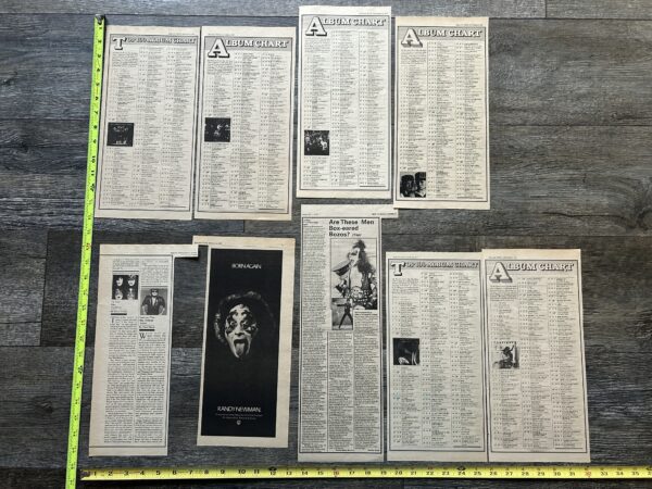 KISS Ad Advert Clippings Dynasty Album Vinyl 1979 9pc Lot Vintage Kiss Aucoin