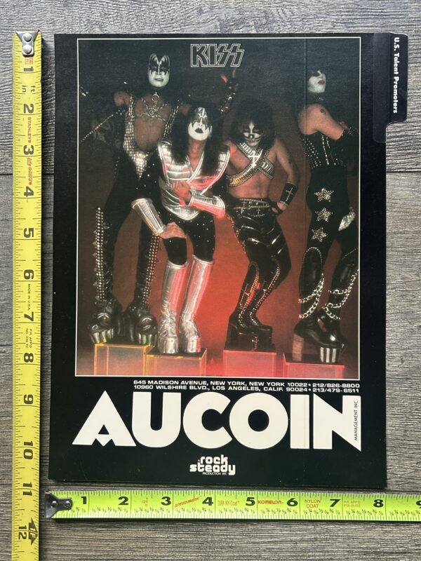 KISS Ad Advert Kiss On Cubes Vintage Kiss Aucoin