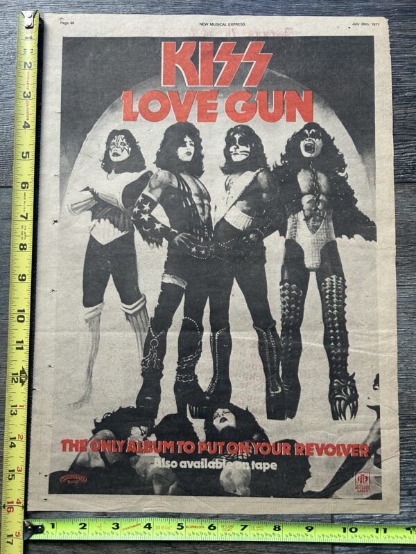 KISS Ad Advert Love Gun Album