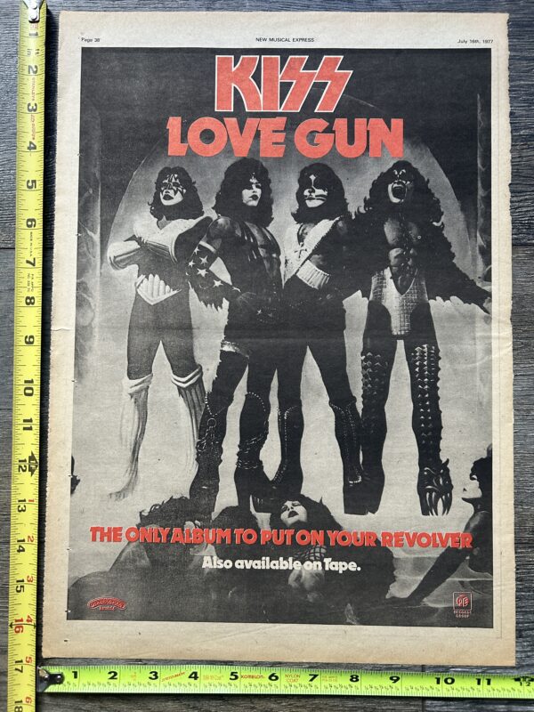 KISS Ad Advert Love Gun Album