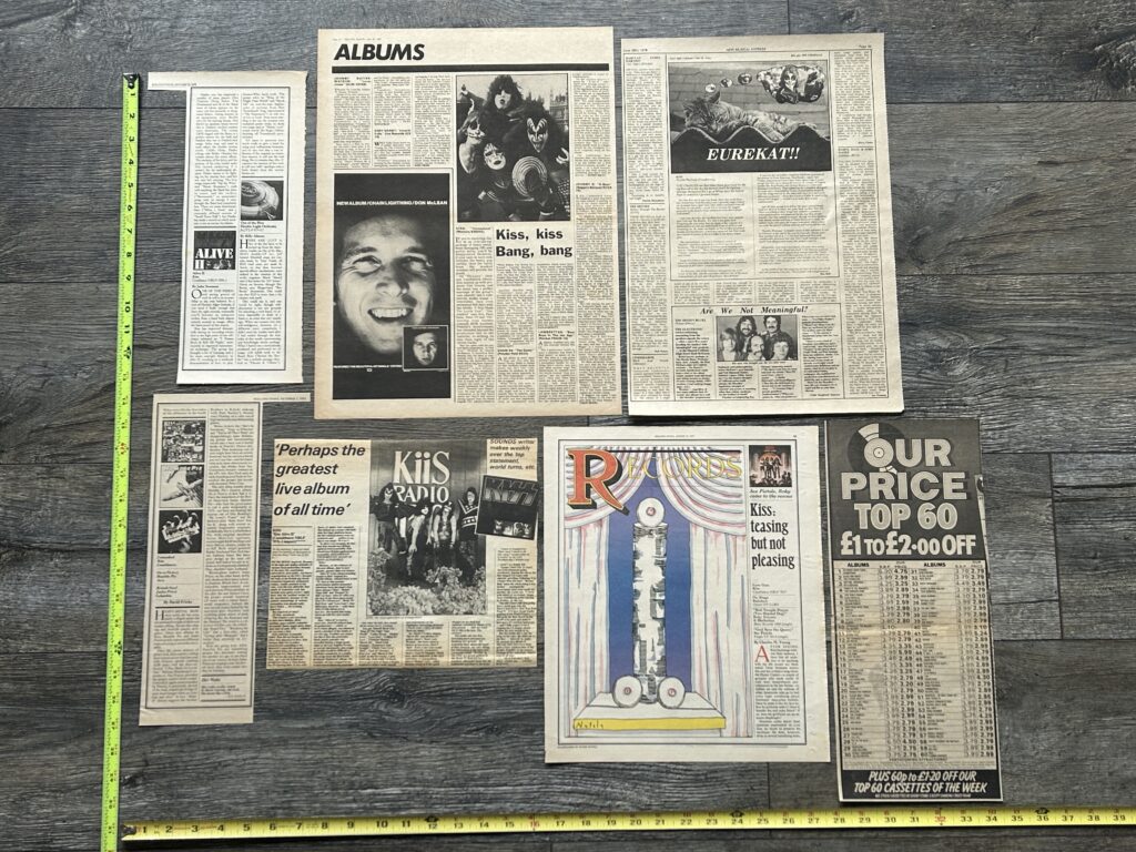 KISS Album Clippings 1977-1980