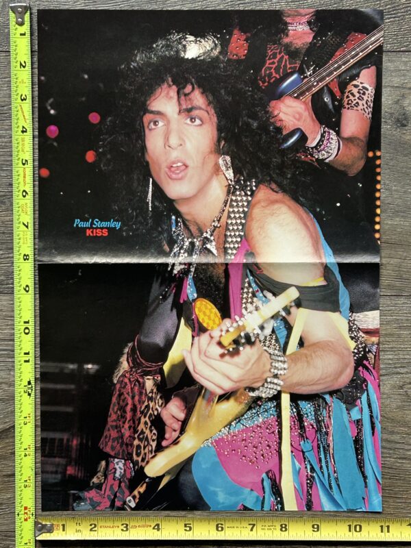 KISS Poster Centerfold Animalize Concert Tour Paul Stanley BC Rich Eagle