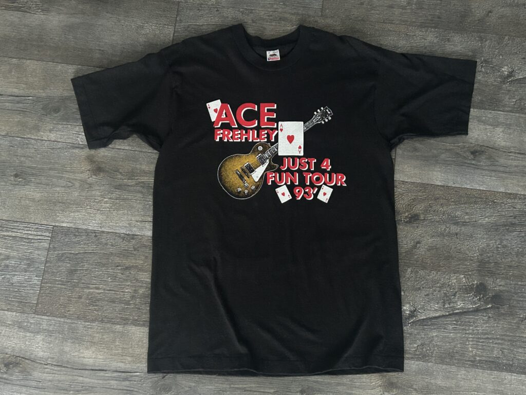 ACE FREHLEY Vintage Concert T-Shirt Just For Fun 1993 Tour