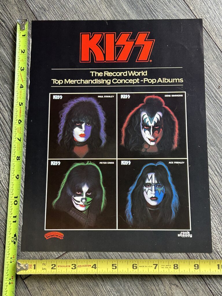 KISS Ad Advert 1978 Solo Albums Record World Top Merchandising Concept Vintage Kiss Aucoin