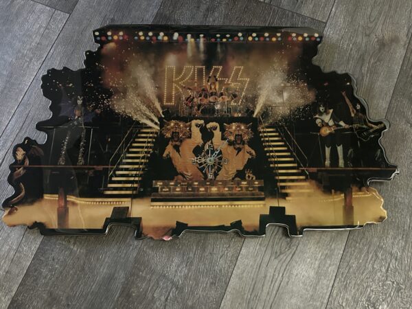 KISS Poster Custom Clock Kiss Alive 2 Stage Concert Tour Vintage Kiss Aucoin