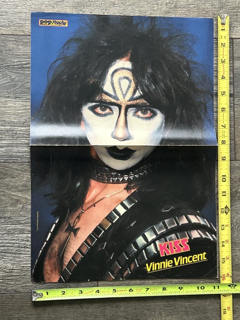 KISS Poster Centerfold Creatures Of The Night Vinnie Vincent Ankh Makeup