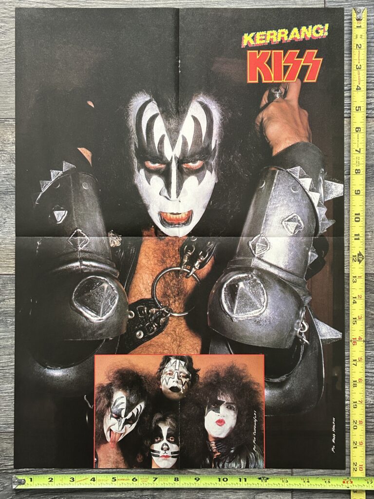 KISS Poster Centerfold Creatures Of The Night Gene Simmons