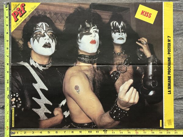 KISS Poster Centerfold Creatures Of The Night Ace Paul Gene France