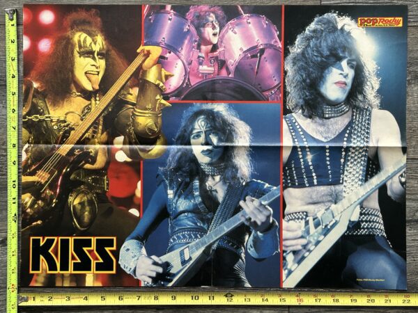 KISS Poster Centerfold Creatures Of The Night Concert Tour 16x22 Vintage Kiss