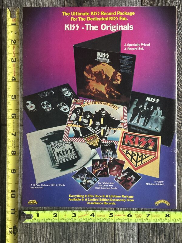 KISS Ad Advert The Originals Vinyl Record Album Set