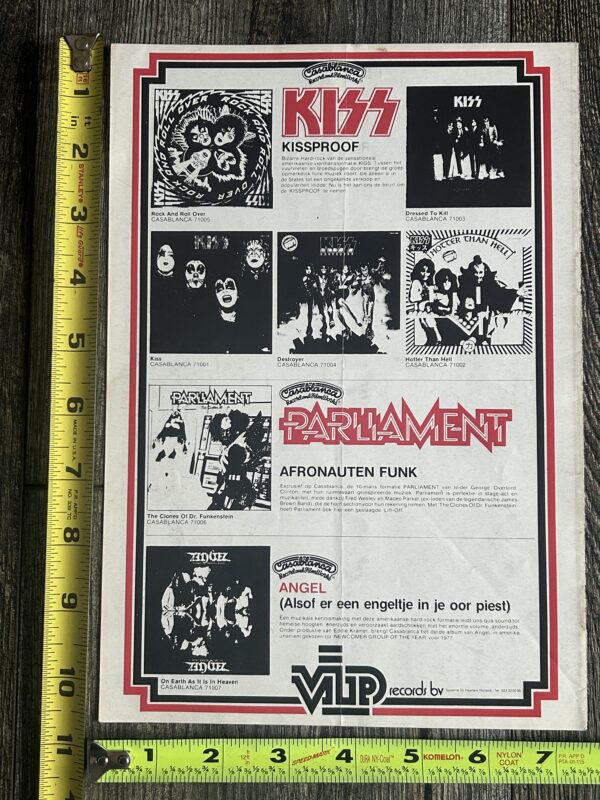 KISS Ad Advert Rock And Roll Over LP Vinyl Album Netherlands Vintage Kiss Aucoin