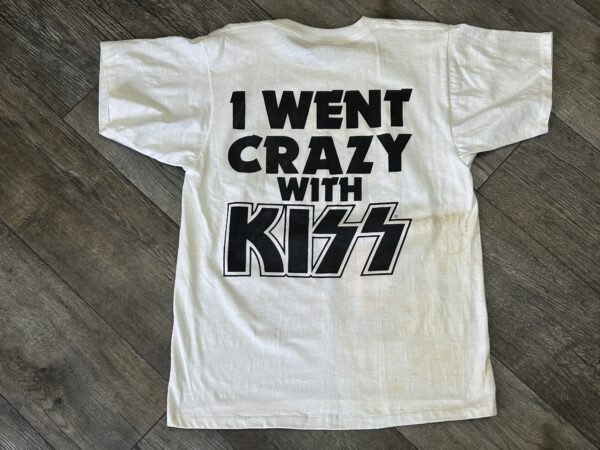 KISS Vintage Concert T-Shirt Crazy Nights Tour 1987 I Went Crazy Vintage Kiss - Image 4