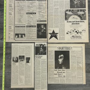 KISS Ad Advert Clippings Destroyer Vinyl Album