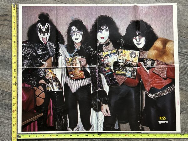 KISS Poster Centerfold Unmasked Concert Tour Joepie Vintage Kiss Aucoin