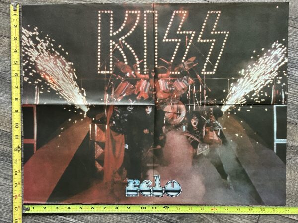 KISS Poster Centerfold Unmasked Concert Tour NY Pyro Vintage Kiss Aucoi