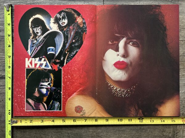 KISS Poster Centerfold Dynasty Paul Stanley Heart Australia Vintage Kiss Aucoin