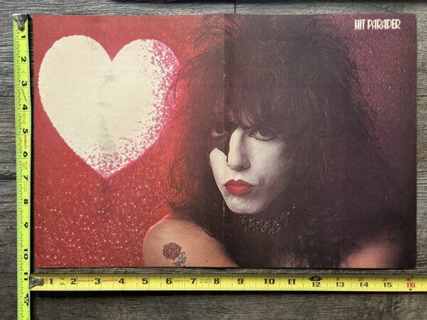 KISS Poster Centerfold Dynasty Paul Stanley Heart Vintage Kiss Aucoin 11x16