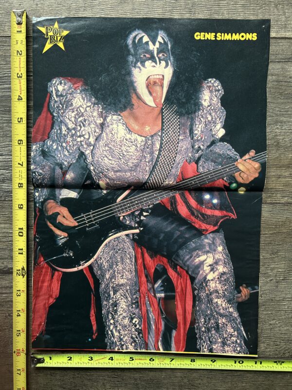 KISS Poster Centerfold Dynasty Tour GENE SIMMONS Popbiz Vintage Kiss Aucoin