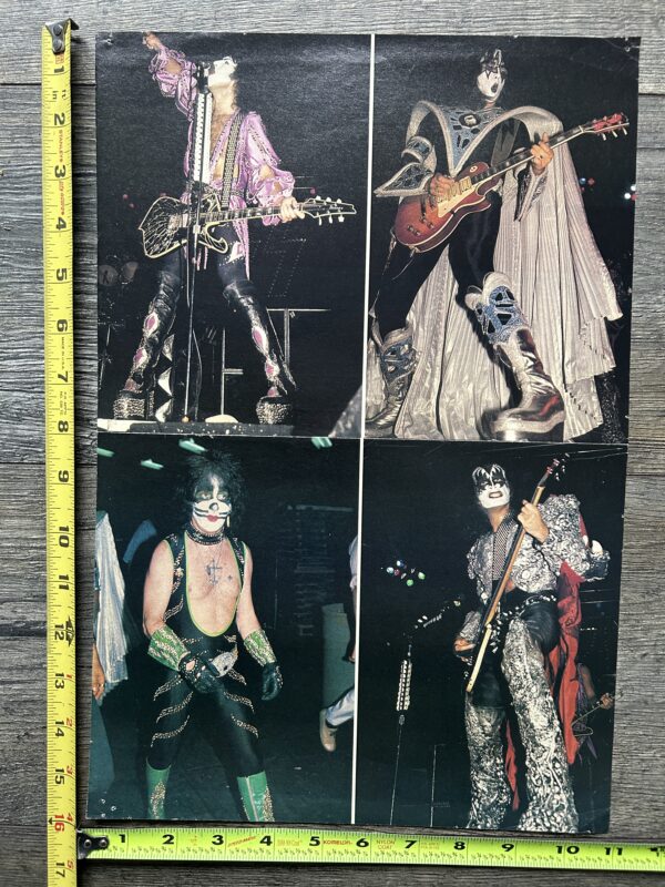 KISS Poster Centerfold Dynasty Concert Tour Band Collage Vintage Kiss Aucoin