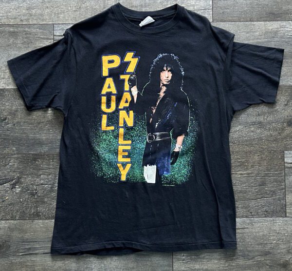 Kiss PAUL STANLEY Vintage Concert T-Shirt 1989 Solo Tour XL Vintage Kiss