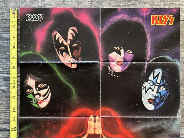 KISS Poster Centerfold 1978 Solo Albums Girls Popfoto Vintage Kiss Aucoin 16x22 - Image 2