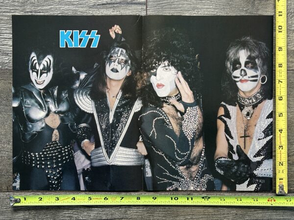 KISS Poster Centerfold Destroyer Era Group Pose Vintage Kiss Aucoin 11x16