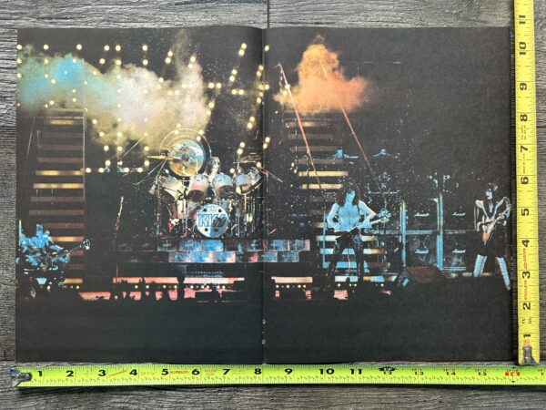 KISS Poster Centerfold Rock And Roll Over Tour Japan Vintage Kiss Aucoin 11x16 A