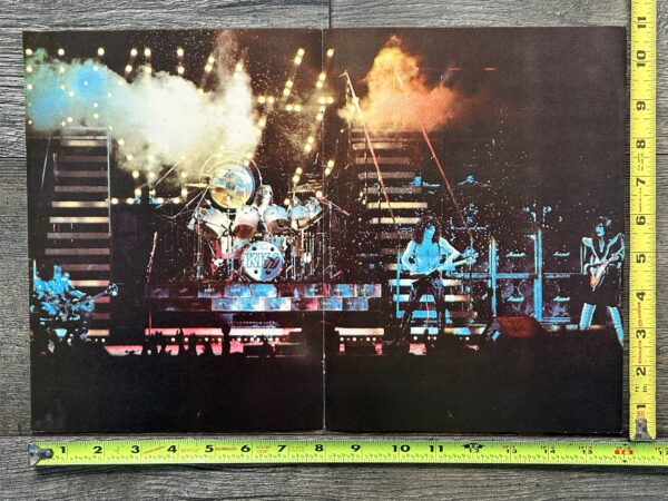 KISS Poster Centerfold Rock And Roll Over Tour Japan Vintage Kiss Aucoin 11x16 B