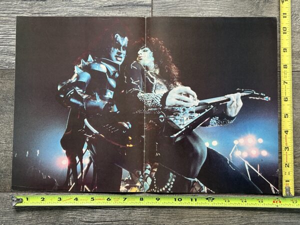 KISS Poster Centerfold Destroyer Concert Tour Paul Gene Vintage Kiss Aucoin