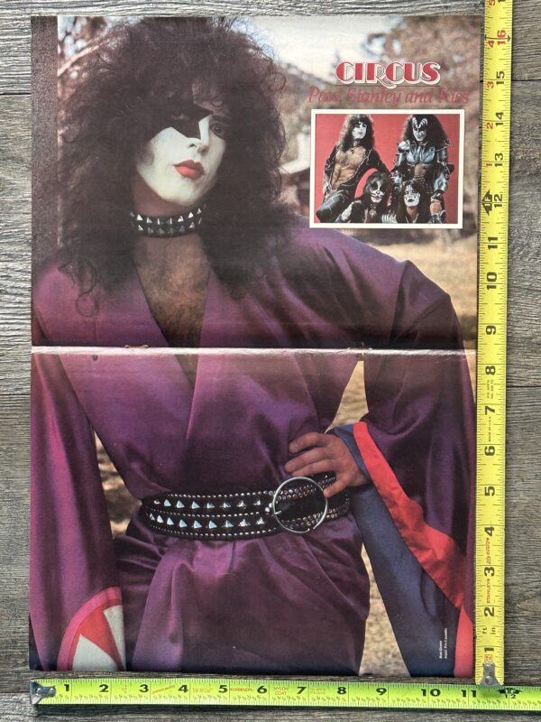 KISS Poster Centerfold Rock And Roll Over Paul Japan Kimono Vintage Kiss Aucoin