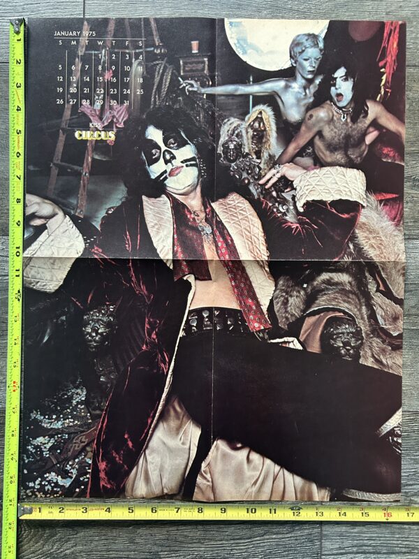 KISS Poster Centerfold Peter Criss Hotter Than Hell Calendar Vintage Kiss Aucoin