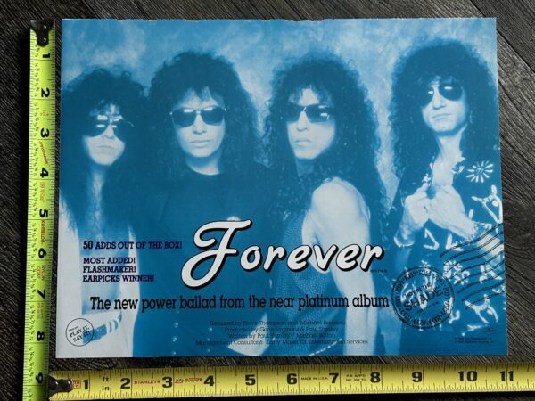 KISS Ad Advert Hot In The Shade Forever Single Radio Most Added USA Vintage Kiss