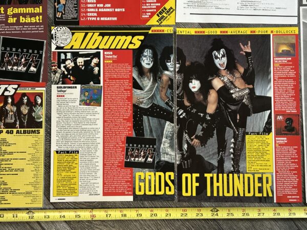 KISS Ad Advert Clippings Greatest Kiss CD Cassette 12pc Lot Vintage Kiss Aucoin - Image 2