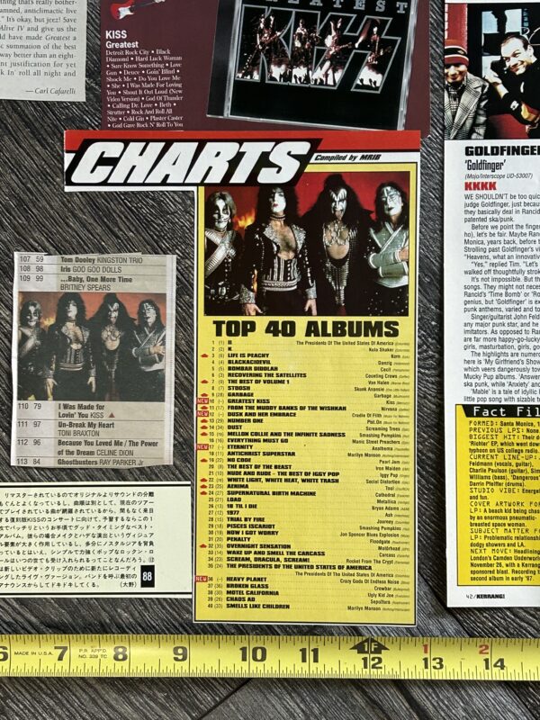 KISS Ad Advert Clippings Greatest Kiss CD Cassette 12pc Lot Vintage Kiss Aucoin - Image 4