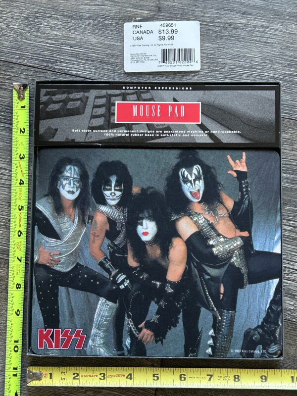 KISS Reunion Tour Mouse Pad 1997 OFFICIAL Vintage Kiss Gene Ace Paul Peter