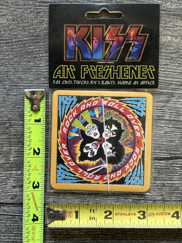 KISS Rock And Roll Over Car Truck Air Freshener 2003 Sealed Vintage Kiss Aucoin