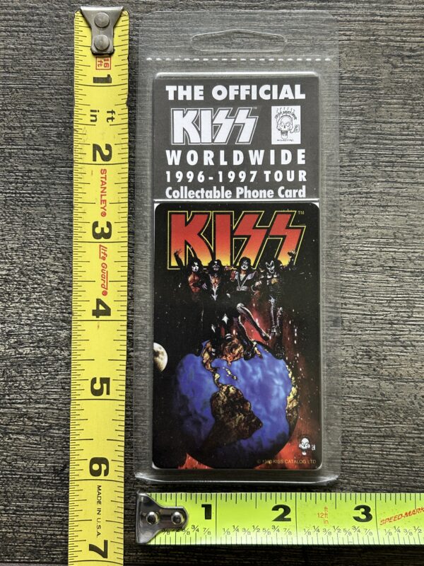 KISS Phone Card Alive Worldwide Reunion Tour Destroyer Sealed 1996 Gene Simmons