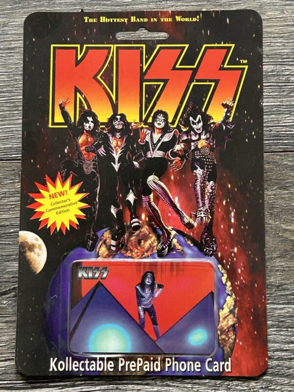 KISS Band Phone Card ACE FREHLEY Reunion Tour SEALED Destroyer Vintage Kiss