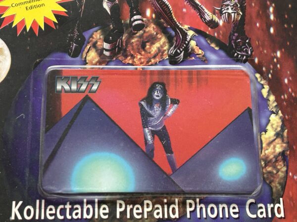 KISS Band Phone Card ACE FREHLEY Reunion Tour SEALED Destroyer Vintage Kiss - Image 2