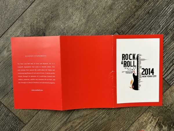 KISS Nirvana Rock And Roll Hall Of Fame 2014 Induction Invitation Vintage Kiss - Image 5