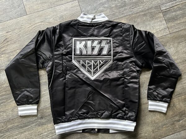 KISS Army Satin Jacket Embroidered 2012 Size LARGE UNWORN Official Gene Simmons - Image 6