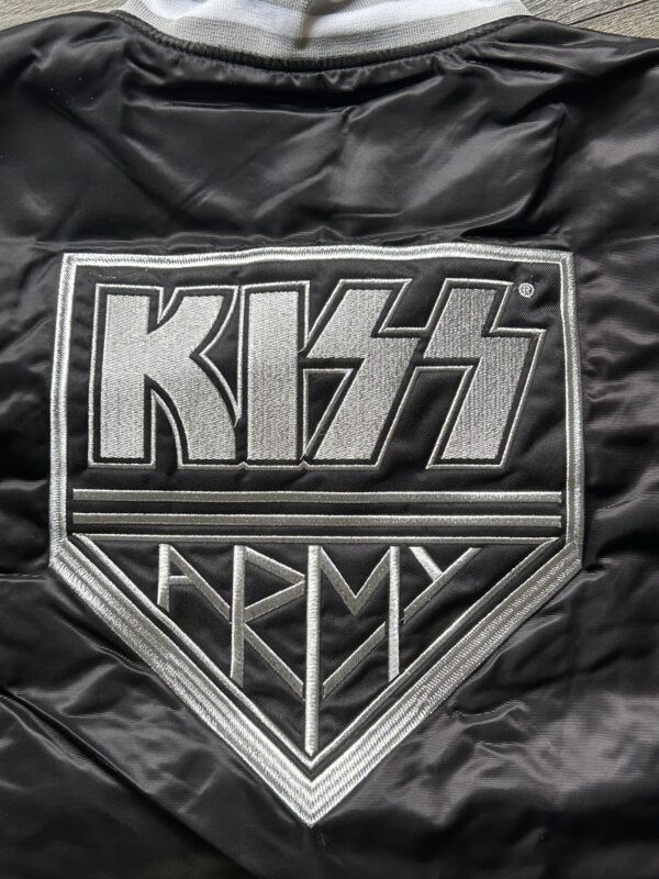 KISS Army Satin Jacket Embroidered 2012 Size LARGE UNWORN Official Gene Simmons - Image 5