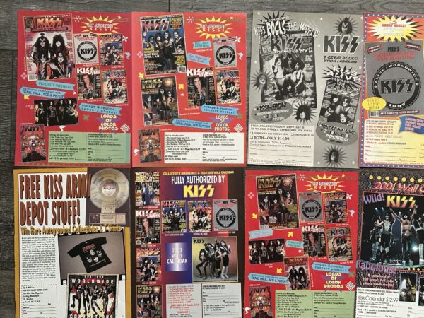 KISS Ad Advert Memorabilia 58pc Lot Collection + 63pc FreeBonus Lot Vintage Kiss - Image 3