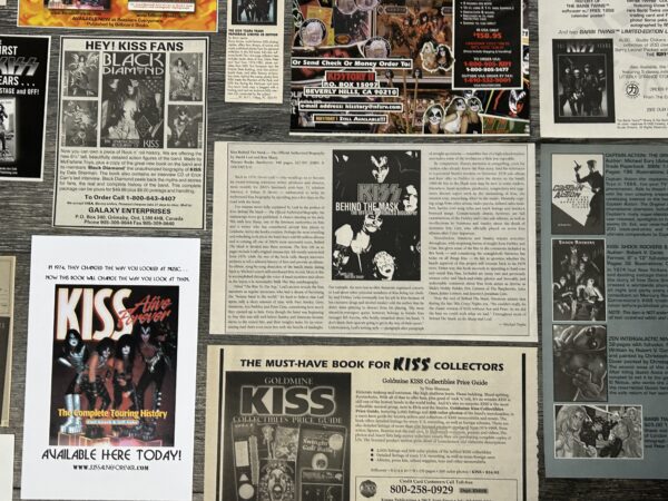 KISS Ad Advert Clippings Book 15pc Lot Alive Forever Vintage Kiss Aucoin Era - Image 9