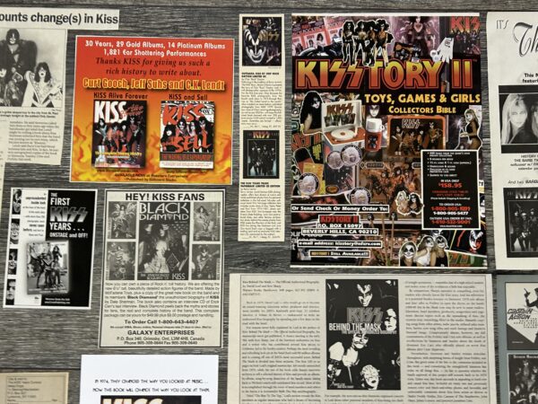 KISS Ad Advert Clippings Book 15pc Lot Alive Forever Vintage Kiss Aucoin Era - Image 6