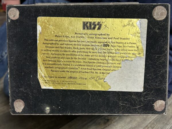 KISS Reunion Tour Gartlan Statue Figurine Band SIGNED Artist Proof Vintage Kiss - Image 2