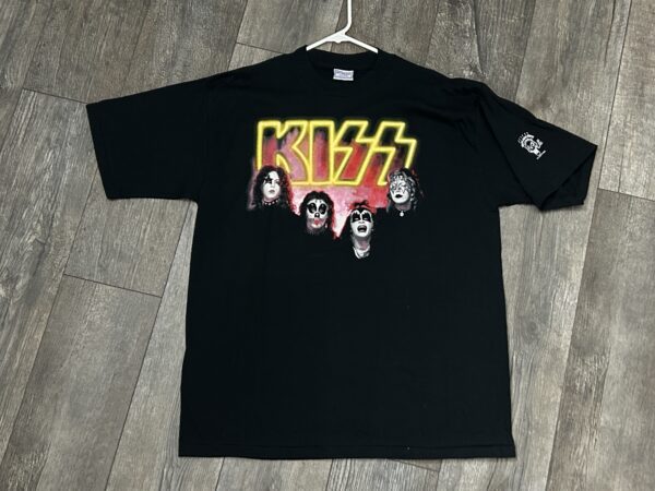 KISS Vintage T-Shirt 1974 Debut Album Outtake XL UNWORN 1995 Vintage Aucoin Era